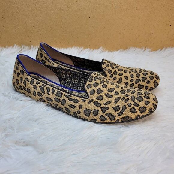 Rothy's “The Loafer” Mocha Spot Leopard Print Loafers- Size 9 - Picture 3 of 12